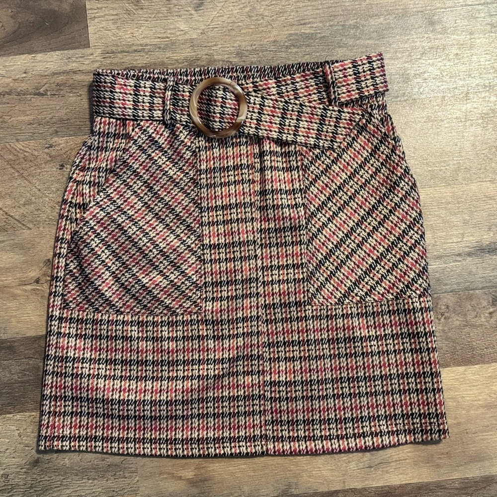 Altar'd State Plaid Mini Skirt